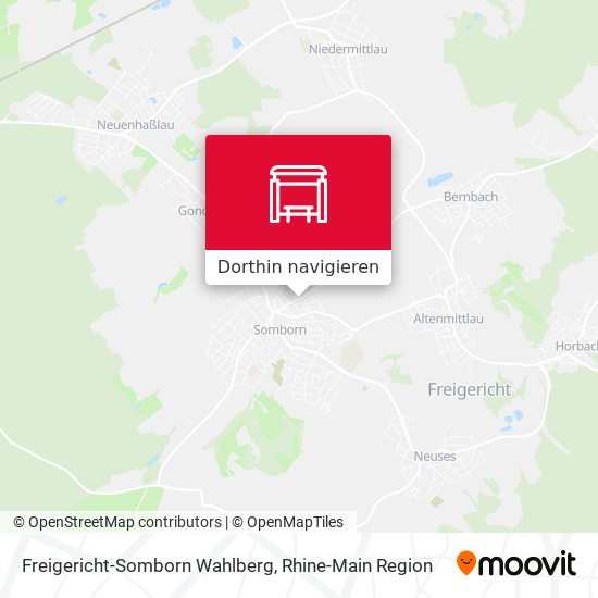 Freigericht-Somborn Wahlberg Karte
