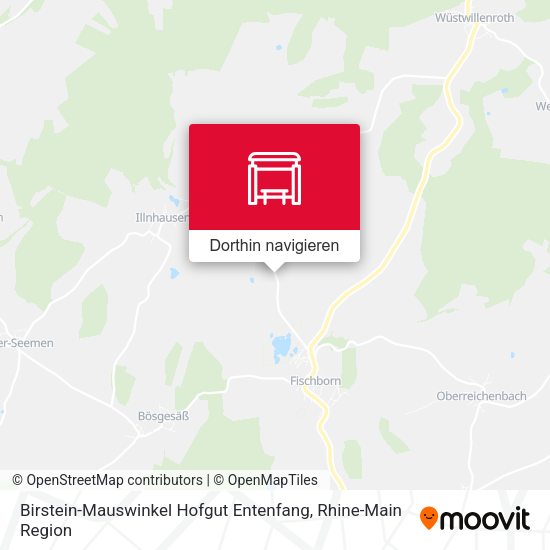 Birstein-Mauswinkel Hofgut Entenfang Karte