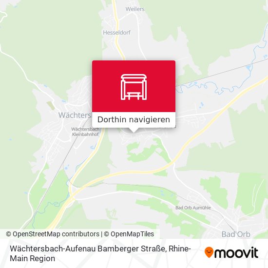 Wächtersbach-Aufenau Bamberger Straße Karte
