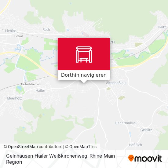 Gelnhausen-Hailer Weißkirchenweg Karte