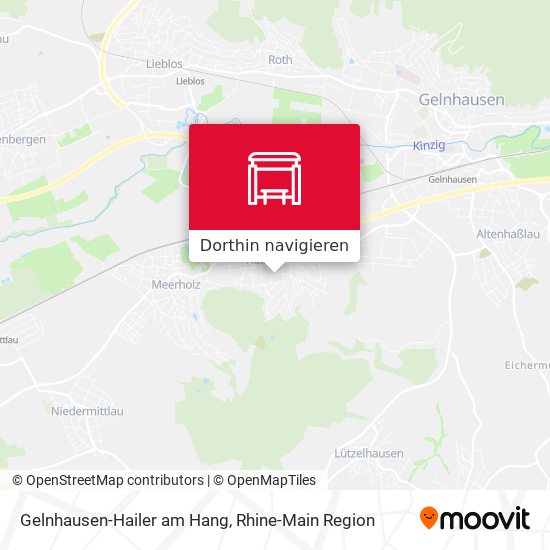 Gelnhausen-Hailer am Hang Karte