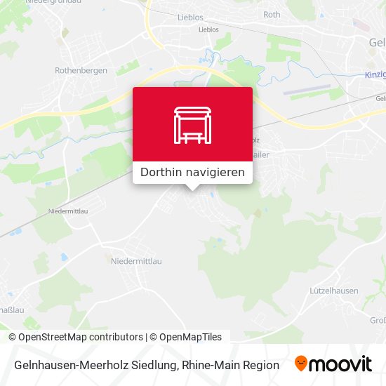Gelnhausen-Meerholz Siedlung Karte