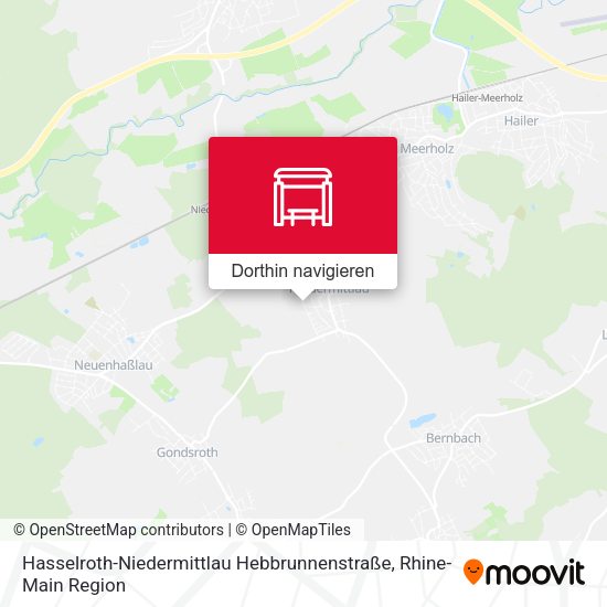 Hasselroth-Niedermittlau Hebbrunnenstraße Karte
