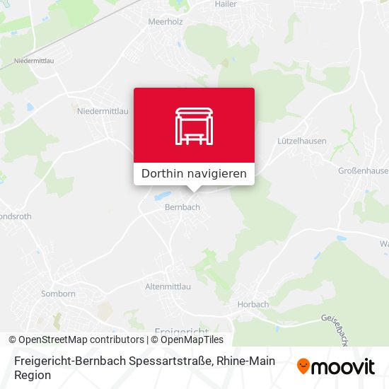 Freigericht-Bernbach Spessartstraße Karte