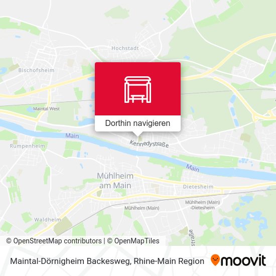 Maintal-Dörnigheim Backesweg Karte
