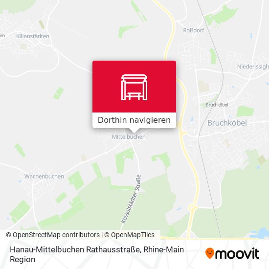 Hanau-Mittelbuchen Rathausstraße Karte