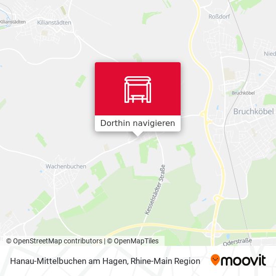 Hanau-Mittelbuchen am Hagen Karte