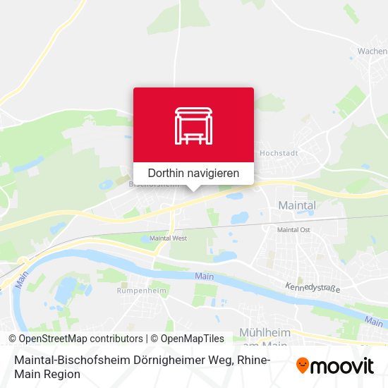 Maintal-Bischofsheim Dörnigheimer Weg Karte