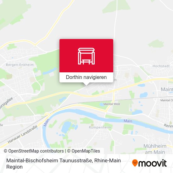 Maintal-Bischofsheim Taunusstraße Karte