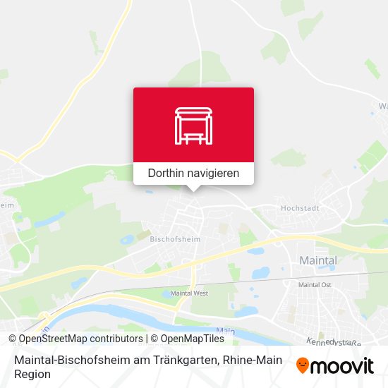 Maintal-Bischofsheim am Tränkgarten Karte