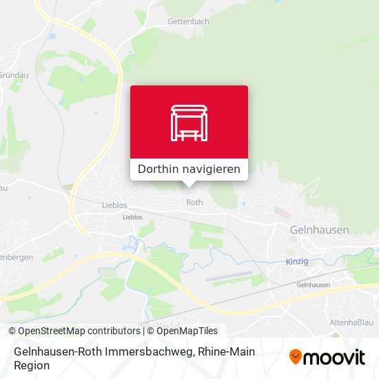 Gelnhausen-Roth Immersbachweg Karte