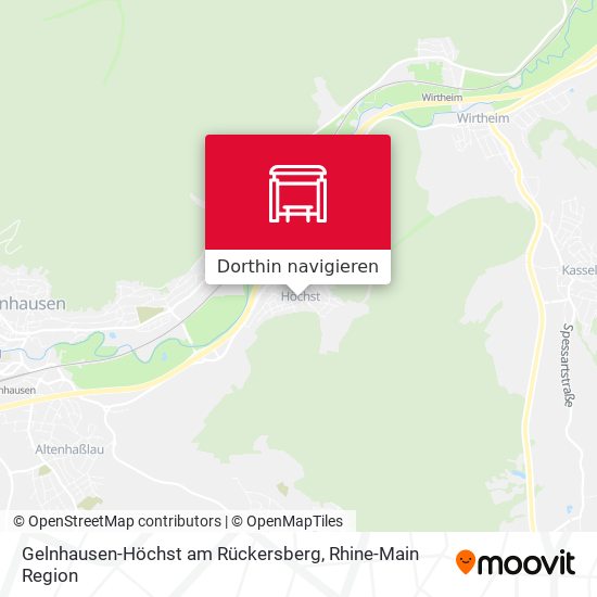 Gelnhausen-Höchst am Rückersberg Karte