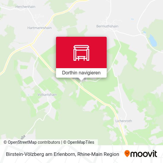 Birstein-Völzberg am Erlenborn Karte
