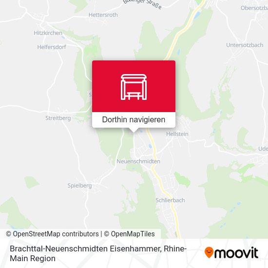 Brachttal-Neuenschmidten Eisenhammer Karte