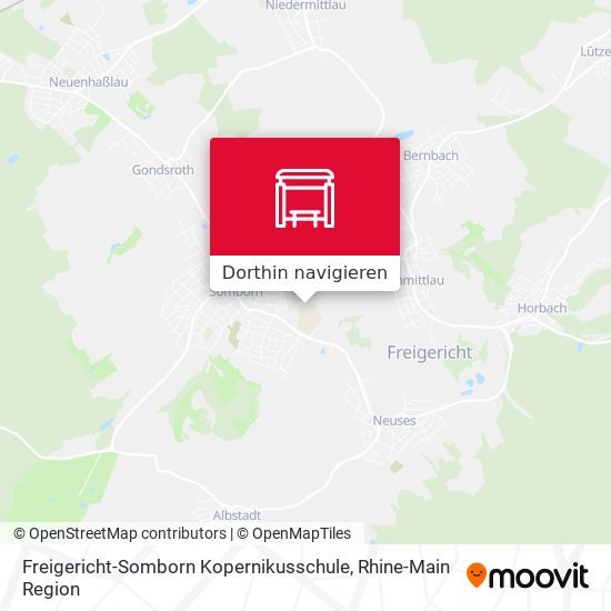 Freigericht-Somborn Kopernikusschule Karte