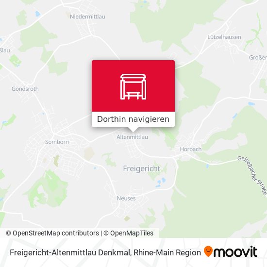 Freigericht-Altenmittlau Denkmal Karte