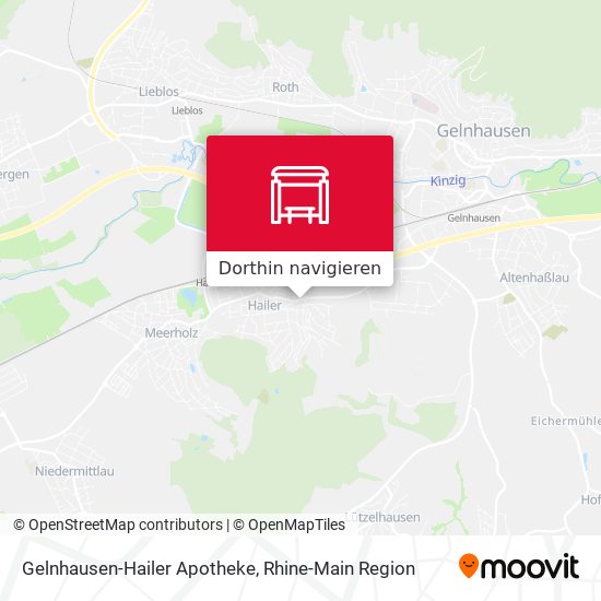Gelnhausen-Hailer Apotheke Karte