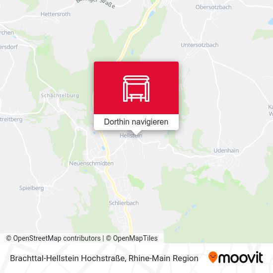 Brachttal-Hellstein Hochstraße Karte