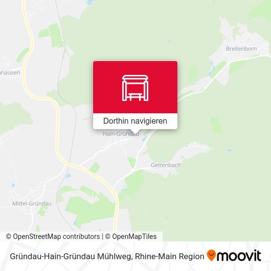Gründau-Hain-Gründau Mühlweg Karte