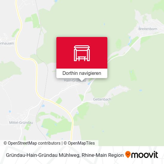 Gründau-Hain-Gründau Mühlweg Karte