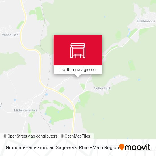 Gründau-Hain-Gründau Sägewerk Karte