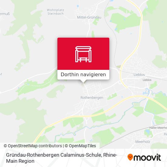 Gründau-Rothenbergen Calaminus-Schule Karte