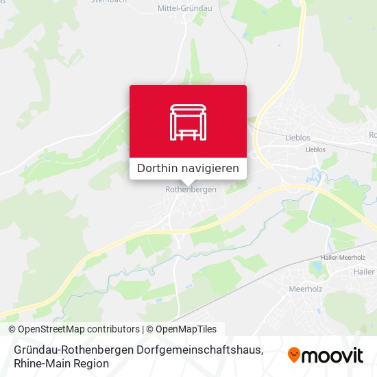 Gründau-Rothenbergen Dorfgemeinschaftshaus Karte