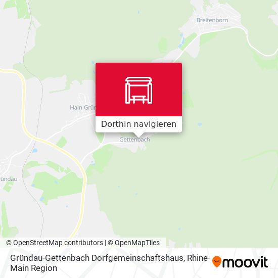 Gründau-Gettenbach Dorfgemeinschaftshaus Karte