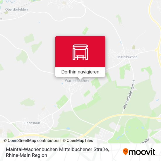 Maintal-Wachenbuchen Mittelbuchener Straße Karte