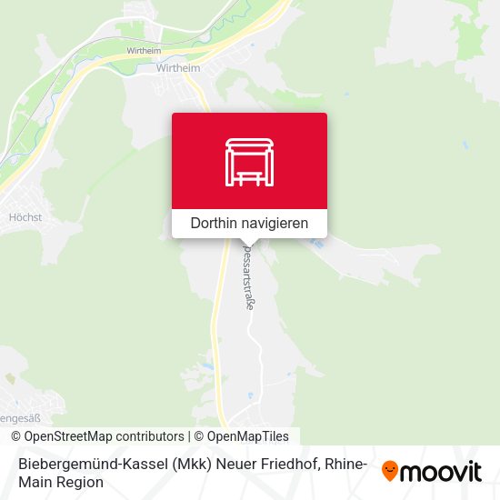 Biebergemünd-Kassel (Mkk) Neuer Friedhof Karte