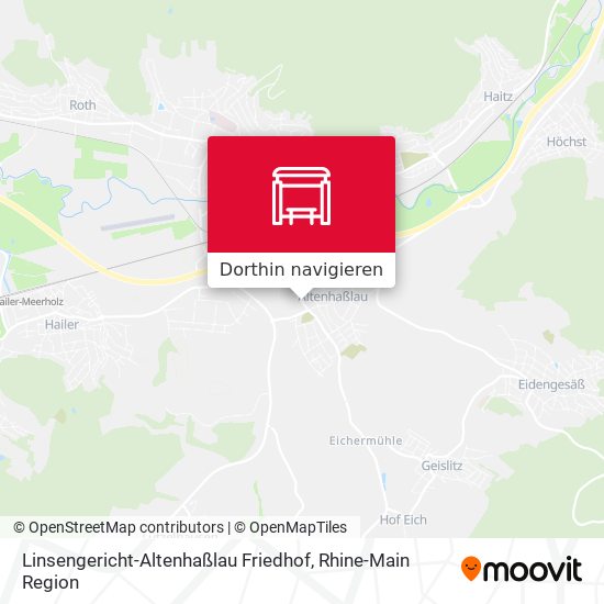 Linsengericht-Altenhaßlau Friedhof Karte