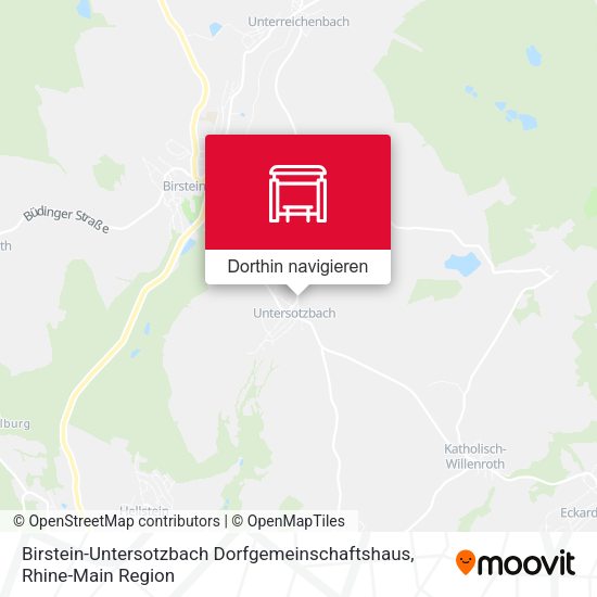 Birstein-Untersotzbach Dorfgemeinschaftshaus Karte