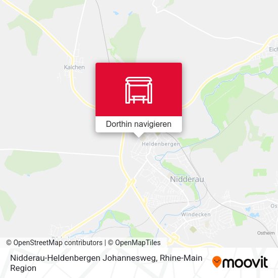 Nidderau-Heldenbergen Johannesweg Karte