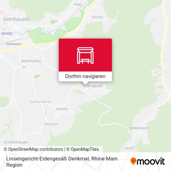 Linsengericht-Eidengesäß Denkmal Karte