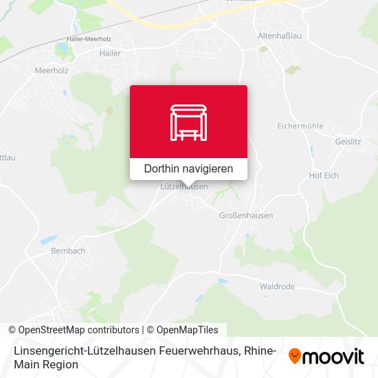 Linsengericht-Lützelhausen Feuerwehrhaus Karte