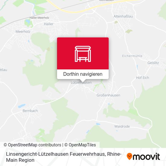 Linsengericht-Lützelhausen Feuerwehrhaus Karte
