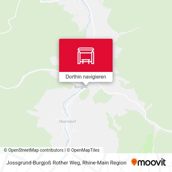 Jossgrund-Burgjoß Rother Weg Karte