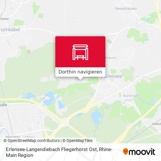Erlensee-Langendiebach Fliegerhorst Ost Karte
