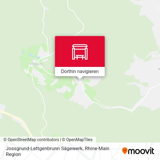 Jossgrund-Lettgenbrunn Sägewerk Karte