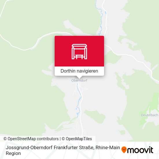 Jossgrund-Oberndorf Frankfurter Straße Karte