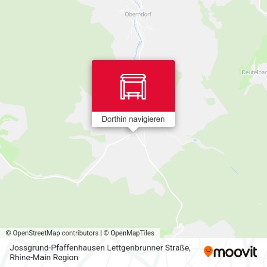 Jossgrund-Pfaffenhausen Lettgenbrunner Straße Karte