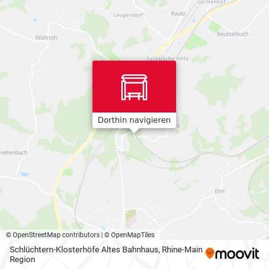 Schlüchtern-Klosterhöfe Altes Bahnhaus Karte