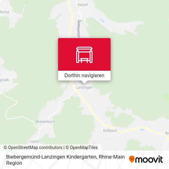 Biebergemünd-Lanzingen Kindergarten Karte