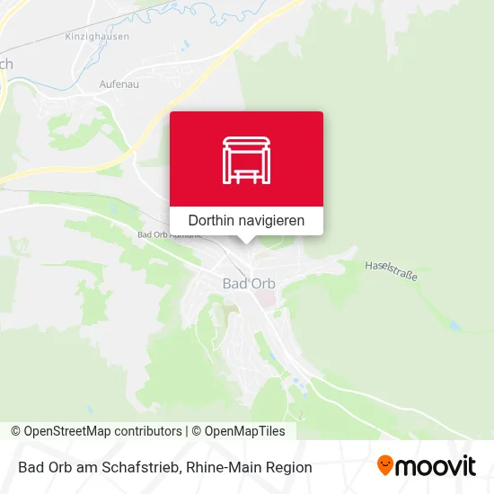 Bad Orb am Schafstrieb Karte