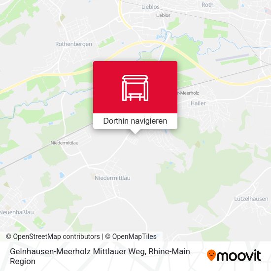 Gelnhausen-Meerholz Mittlauer Weg Karte