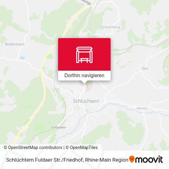 Schlüchtern Fuldaer Str. / Friedhof Karte