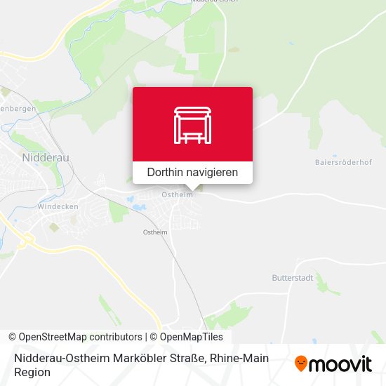 Nidderau-Ostheim Marköbler Straße Karte
