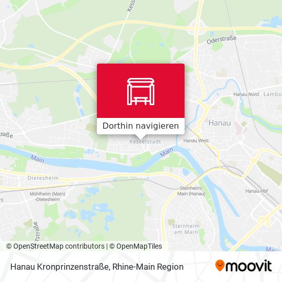 Hanau Kronprinzenstraße Karte