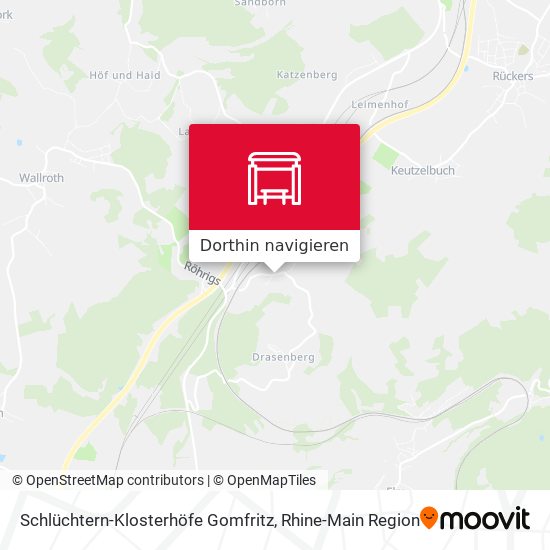 Schlüchtern-Klosterhöfe Gomfritz Karte