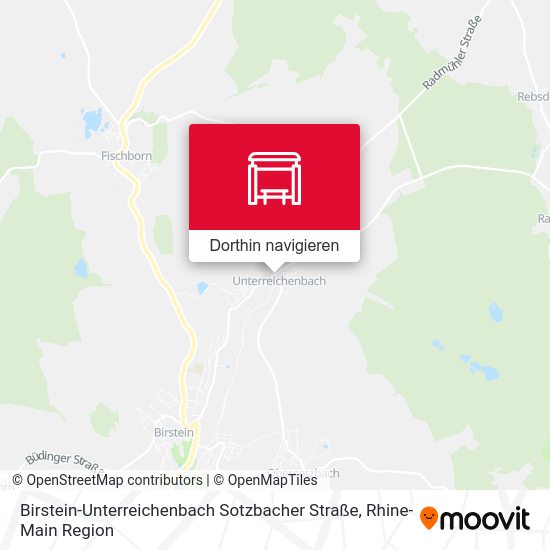 Birstein-Unterreichenbach Sotzbacher Straße Karte